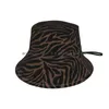 Berretti Tiger Nero Marrone Design a strisce Berretti Cappello lavorato a maglia Modello semplice Texture Bengala siberiano Simpatico Tigatiga