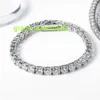 Xingyue Jewelry 2mm 3mm 4mm 5mm 6mm Women Sterling Sier Gra Vvs Lab Diamond Mossanite Moissanite Tennis Chain Bracelet