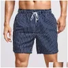 Men'S Shorts 2024 Surfing And Mens Loose Print Casual Beach Soaking Spring Instagram Style Swimming Pants Drop Delivery Apparel Cloth Dhbrd