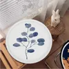 Cuscino Blu Stampe Botaniche Stile Moderno E Minimalista Seduta da Ufficio Sgabello da Pranzo Tappetino in Spugna Tappetino per Divano Antiscivolo