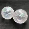 Decorative Figurines Beautiful Electroplated Aura Crystal Moon Ball Spheres Colourful Rainbow Clear Quartz Rough Healing Gift 1pcs