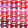 50100 pezzi Fiocchi per cani di piccola taglia San Valentino Papillon Amore Pet Cat Papillon Cravatte Rosa Forniture Accessori 240314