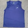 2024 NEW MENS SICLE COLOR YOGA SPORTS SHARK FITNESS TANK MONS MESH 빠른 건조 체육관 야외 달리기 조끼 여름 느슨한 둥근 목 통기성 스포츠 티셔츠 탑