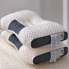 Knitted Cotton Pillow Thickened and Densified Cotton Neck Pillow Protecting and Soothing The Neck Middle Pillow Bedding 240320