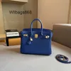 Genuine Leather Handbag Bk L New Style Leather Bag with Head Layer Leather Handbag Large Capacity Fashionable Womens Bag Lock Lock Pure Leather Shoulder Bag