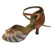 Buty taneczne Eliisha But spersonalizowany obcas Kolor Women Salsa Latin Sandals Otwarte palec na imprezę taniec