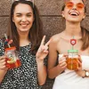 Engångskoppar sugrör återanvändbar dryck 24 st cocktail parti miljövänlig god kvalitet