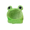 Hundkläder Justerbar husdjur Plush Frog Headgear Set för cosplay -fester Nyhet Po Props Fashion Accessory Holiday Födelsedag