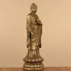 Dekoracyjne figurki 8 "Tybetańska kolekcja świątyni Old mosiężne lotos pieca sakyamuni stacja Buddha podwójna platforma kult hall miaste