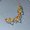 Kedjor Trend kvinnors halsband gjord med kristaller från Österrike för brud bröllopsfest smycken mode flicka krage damer gåva