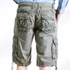 Short homme pur coton excellente qualité été Korte Broek ample grande taille Cargo-shorts-hommes