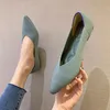 Casual Schuhe 2024 Frau Stricken Spitze frauen Flache Ballett Mischfarbe Zapatos De Mujer Mokassin Große Größe 43