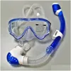 Masques de plongée Joymaysun Enfants Masque Enfants HD Scuba Snorkel Lunettes Set Petit Tube Visage Kid Drop Livraison Sports Extérieur Snorke Ot8Im