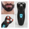 Barbeadores elétricos profissional corda barbeador elétrico barba 3d flutuante folha rotativa barbeador facial 240322