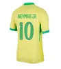 2024 BRÉSIL Brésils Soccer Jerseys NEYMAR VINI JR PAQUETA RICHARLISON CASEMIRO BRUNO G. JESUS T. SIA 24 25 Maillot de football de l'équipe nationale Kits pour enfants Jersey Fans