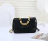 New Top Quality Ladies crossbody Bag Designer Luxury Metal Handle Mini Handbag Classic Fashion Sheepskin Name Brand 26CM Flip Bag