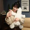 Animaux en peluche 45/60 cm nouveau mignon ours blanc en peluche animaux en peluche oreiller ours polaire tissu poupée cadeau d'anniversaire pour petite amie L240322