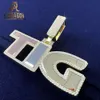 Designer S925 Custom VVS Moissanite Diamonds Letter Initial Pendant Factory Wholesale Hip Hop Silver 925 Fina smycken hängsmycken