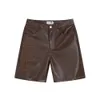 Herren-Shorts, RHUDE, Stickerei, Buchstabe, amerikanisch, Retro, einfach, lässig, Stickerei, Reißverschluss, PU-Leder, Hosen, Herren, Paar, modisch, lässig, Shorts J240322