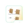 Gift Wrap Kraft Paper Bag With Handles Wood Color Packing Bags For Store Clothes Wedding Christmas Party Supplies Handbags Y06064350 Dhvcy