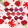 50100pcs Small Dog Bows Valentines Day Bow Tie Love Pet Cat Bowties Neckties Pink Supplies Accessories 240314