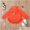 Hoodies sweatshirtler bebek kıyafetleri yenidoğan baskı toddler cadılar bayramı karikatür kapüşonlu çocuk kızlar plover pelerini damla dağıtım maternit otjie