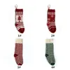Cadeau personnalisé sacs hauts bas qualité tricot décorations de noël bas de noël grandes chaussettes décoratives Fy2932 Wly935