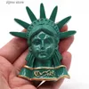 Kylmagneter gratis frys magnetisk staty New York American Magnetic Frigerant Sticking Simulation American Tourism Souvenir Collection Gift Y240322