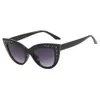 2 pcs Fashion luxury designer Diamond studded cat eye sunglasses 2023 new fashionable sunglasses womens trend personalized sunglasses concave shape
