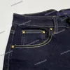 24 jeans heren ontwerper borduurwerk afdrukken mode casual kleine voeten lange broek broek met witte revers letter grafische negen kwart broek slim fit denim broek