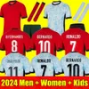 2024 Portugal Soccer Jerseys JOAO FELIX RUBEN DIAS football shirt BERNARDO B. FERNANDES RONALDO ANDRE SILVA camisa de futebol JOAO CANCELO men Women kids kits