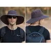 Men Waterproof Tabel Męt Mężczyzna Anty-UV Słońce Hats Outdoor Fishing Cap Wide Brim Caps Brim Hat Hat Boonie Hat Gorros 240320