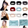 Accessori per capelli Donna Annodata Croce Elasticizzata Fascia larga Sport Yoga Fascia per capelli Fascia per capelli Turbante Fascia per capelli Donna 600 Pezzi Consegna goccia Dhyxe