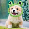 Hundkläder Justerbar husdjur Plush Frog Headgear Set för cosplay -fester Nyhet Po Props Fashion Accessory Holiday Födelsedag