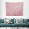 Tapeçarias rosa-ouro glitter e brilhos imagem fundo tapeçaria mural de parede decoração de casa estética decoração de casa