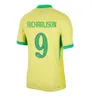 2024 Brasilien Brasilsfotbollströjor Neymar Vini Jr Paqueta Richarlison Casemiro G. Jesus T. Silva Bruno 24 25 National Team Football Shirt Kids Kits Jersey Fans Player