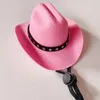 Vêtements de chien Chapeau de cowboy pour animaux de compagnie Doux Confortable Bretelles réglables Casquettes Non-tissé Street Party Po Props pour chats Fournitures pour chiens