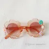 Sweet Girls sunglasses kids colorful flowers applique sunglasses eyeglasses summer children beach travel sunblock Z3686