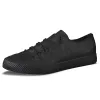 Schuhe Luxus Low Top Männer vulkanisieren Schuhe Herbst Neue Leder Casual Schuhe Korean atmungsaktive schwarze Schnürung Sneaker Schuhe