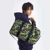 Designer Ape Bag Bapessta Ny japansk armé Green Camo Super Large Capacity Waterproof Travel Bag Fitness Travel Multi Function Cylinder Bag Shark