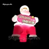 wholesale Grande publicité gonflable adaptée aux besoins du client de modèle de père Noël 6m ballon rouge d'explosion d'air de père de Noël pour l'événement extérieur de nouvel an