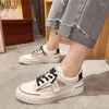 Casual Shoes Women Sneakers 2024 Summer Fashion Small White Canvas Hollow Breathable Female Sandals Platform Flat Women's