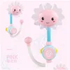 Bath Toys Baby Shower Faucet Squirting Sprinkler Sunflower Strong Suction Childrens Bathroom Water Game Play Manual Pressure Spray Dro Ot1Ma