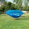 Hamacs Double moustiquaire hamac 300 200 CM grande taille extérieur anti-moustique hamac parapluie tissu Nylon Anti-renversement Camping Y240322