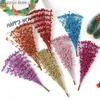 Faux Floral Greenery 40cm Glitter Berry Artificial Flowers Christmas Decorations Xmas Tree Ornaments for Home Decor New Year Navidad Party Supplies Y240322