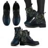 Botas Mulheres Botas de Tornozelo Sapatos de Saltos Baixos Mulher Vintage Pu Couro 2020 Autumn Warm Winter Botas de neve alta Motocicleta Pansy