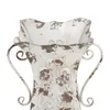 Vases 21 "Vase en métal beige en détresse décoration de la maison fleur