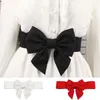Cinture Cintura elastica da donna versatile ampia con elegante fiocco grande per la decorazione del vestito da donna Elasticità della cintura
