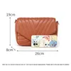 Shoulder Bags Women Crossbody Leather PU Messenger Chains Rhombic Pattern Small With Coin Purse For Travel Lady Daily