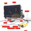 Araba Video Fabrikası Direct 8 - 35V Geniş Voltaj Okul Otobüsü 7 inç LCD araç izleme Ekran Genel Sürüş Kayıt Damlası Teslimat Au Ottaj